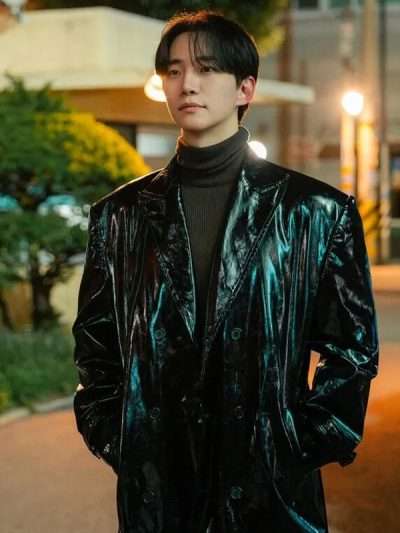 Typhoon Family Lee Jun-ho Leather Trench Coat