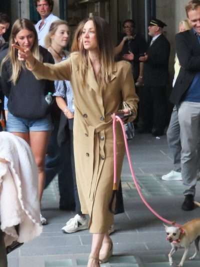 Kaley Cuoco Vanished Brown Trench Coat