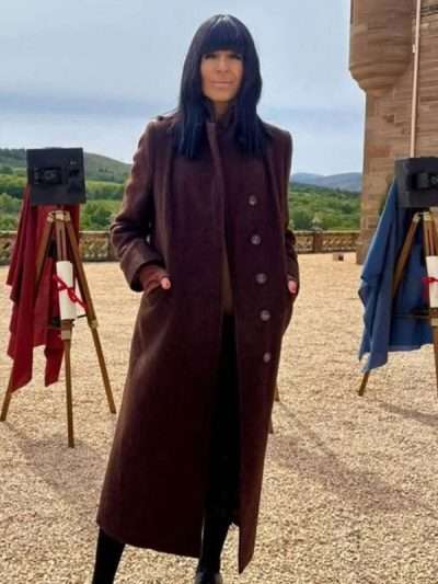 TV Show The Celebrity Traitors 2025 Claudia Winkleman Brown Wool Coat