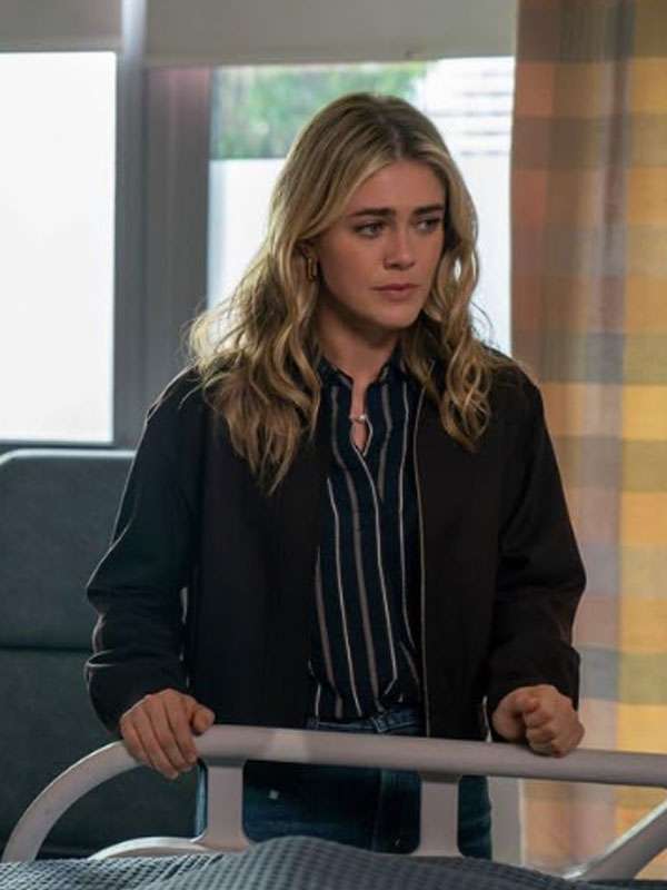The Hunting Party S02 Melissa Roxburgh Brown Wool Jacket
