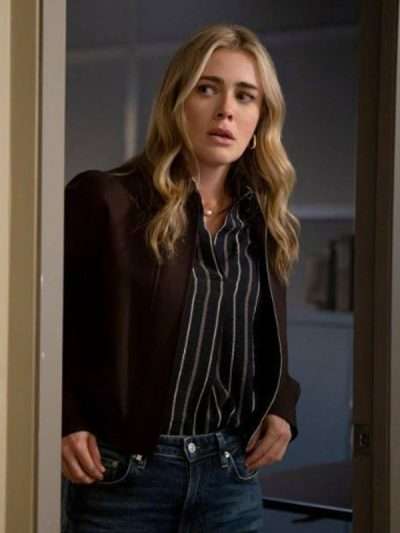 The Hunting Party 2026 Melissa Roxburgh Wool Jacket