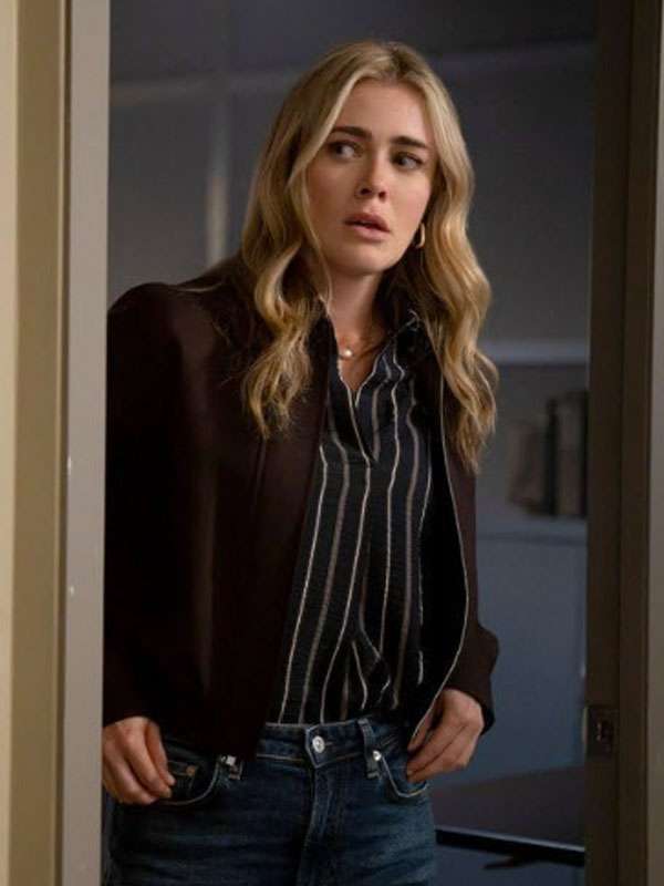 The Hunting Party 2026 Melissa Roxburgh Wool Jacket