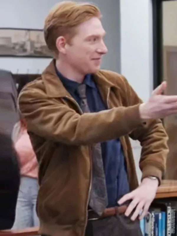 The Paper S01 Domhnall Gleeson Brown Corduroy Jacket