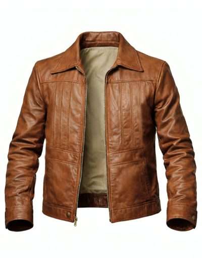 The Romantic Bruno Mars Brown Leather Jacket
