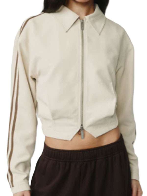 The Rookie 2026 Lisseth Chavez Off White Cotton Jacket