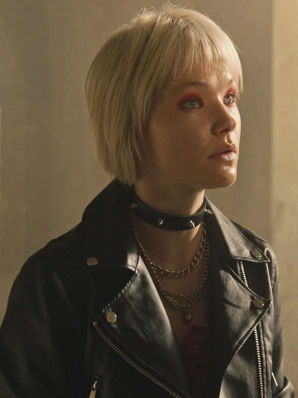 The Rookie S08 Emma Stratmann Black Leather Jacket