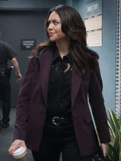 Angela Lopez The Rookie 2026 Maroon Blazer