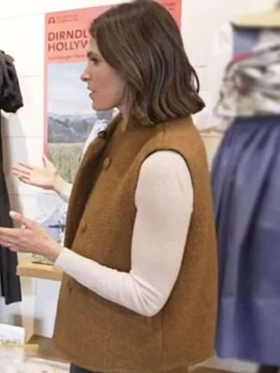 The Today Show 2025 Molly Hunter Brown Wool Vest