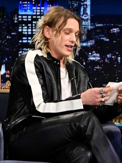 The Tonight Show 2026 Jamie Campbell Black Jacket