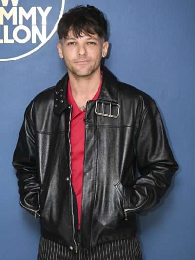 The Tonight Show S13 Louis Tomlinson Black Leather Jacket