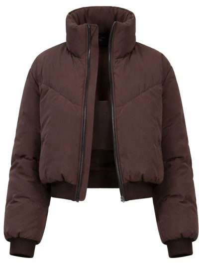 The Traitors S04 Porsha Williams Brown Puffer Jacket