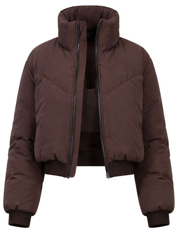 The Traitors S04 Porsha Williams Brown Puffer Jacket