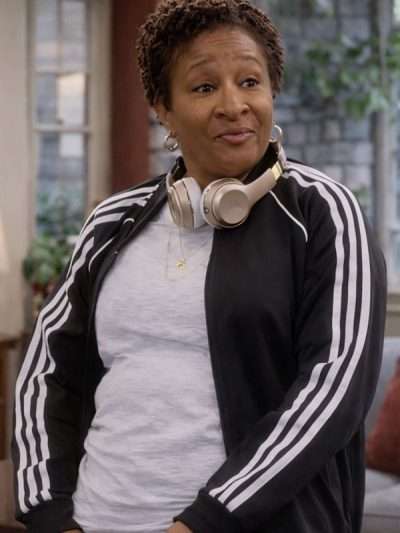 The Upshaws S07 Kim Fields Black Track Jacket