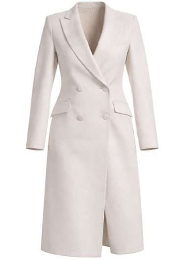 The Young And The Restless 2025 Nicole Dupree Richardson White Wool Coat