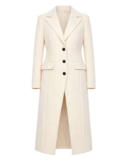 The Young And The Restless 2025 Claire Grace White Wool Coat