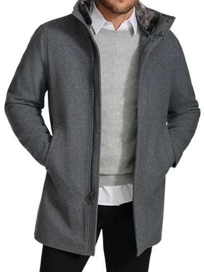 The Young And The Restless S53 Michael Graziadei Grey Wool Jacket