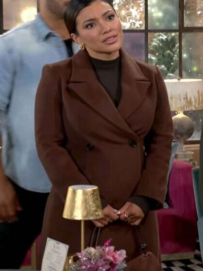 The Young and the Restless S53 Audra Charles Brown Trench Coat