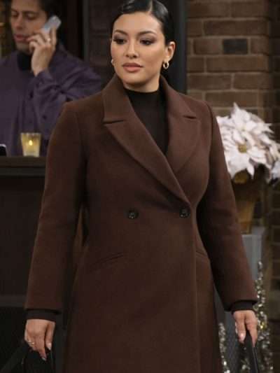 Audra Charles The Young and the Restless Brown Coat