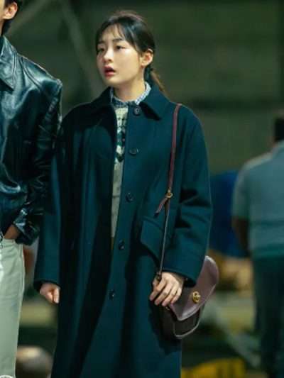 Typhoon Family S01 Kim Min-ha Black Coat