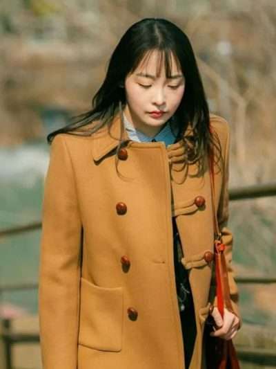 Typhoon Family 2025 Kim Min-ha Brown Wool Coat