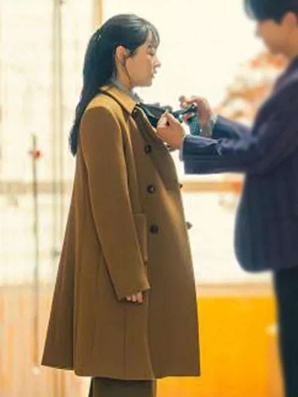 Typhoon Family S01 Kim Min-ha Brown Trench Coat