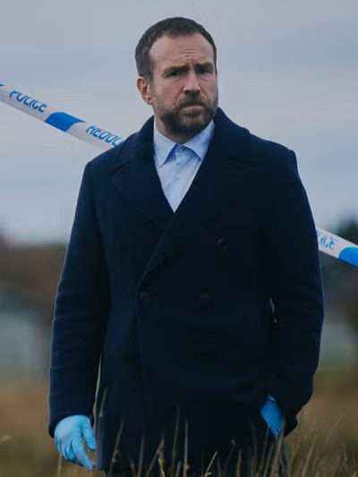 Under Salt Marsh 2026 Rafe Spall Blue Wool Coat