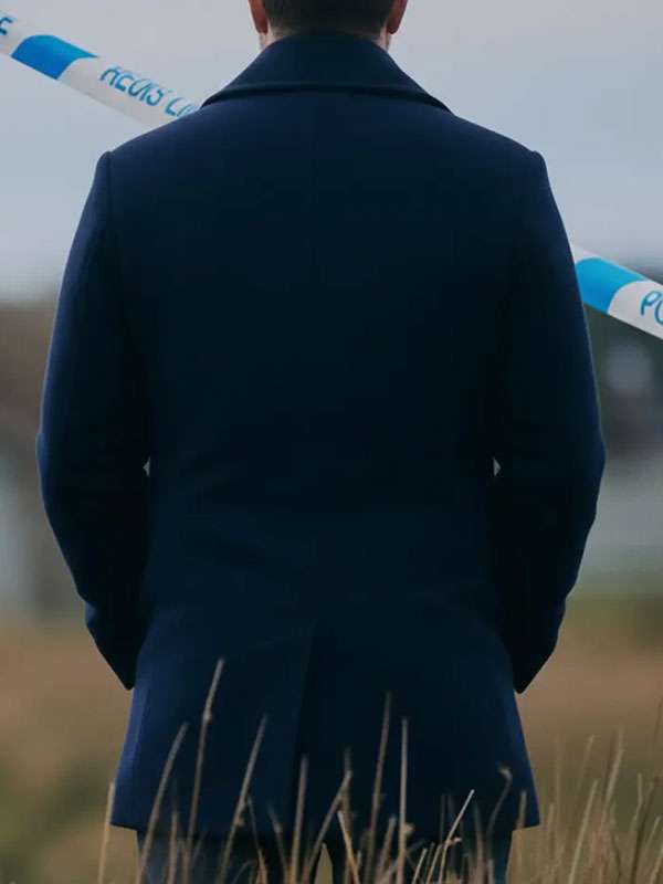 Under Salt Marsh 2026 Rafe Spall Blue Wool Coat