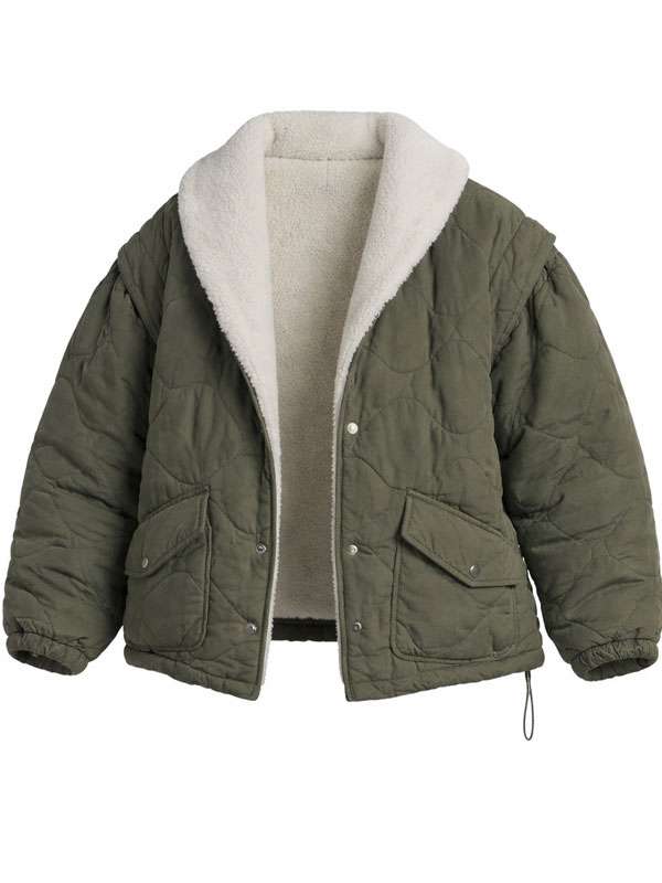 Under Salt Marsh S01 Jackie Ellis Quilted Green Jacket