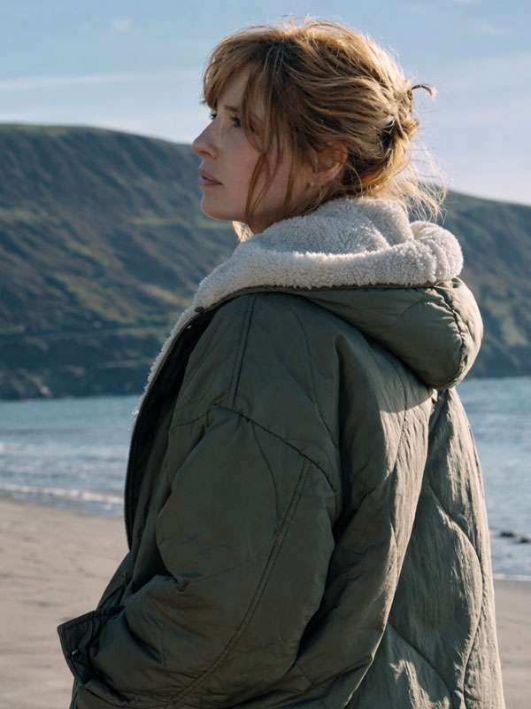 Under Salt Marsh S01 Jackie Ellis Quilted Green Hooded Jacket