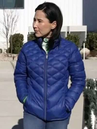 The Today Show 2026 Vicky Nguyen Blue Quilted Jacket