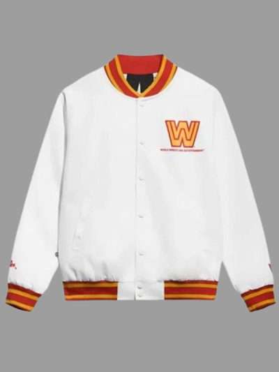 WWE Hulk Hogan 80s White and Red Jacket