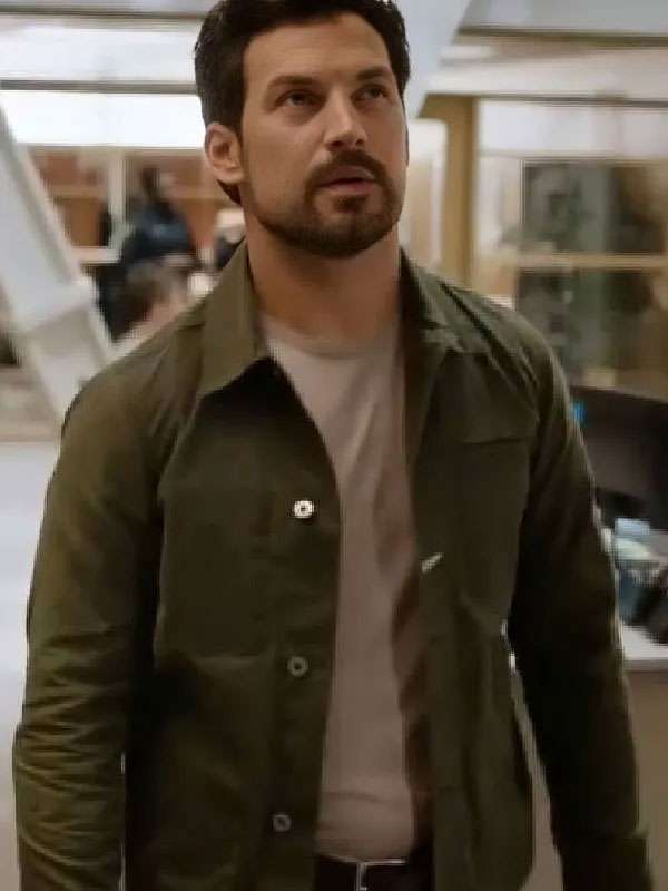 Cole Ellis Wild Cards S03 Green Cotton Jacket