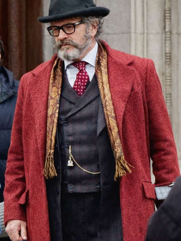 Bucephalus Hodge Young Sherlock Red Wool Coat