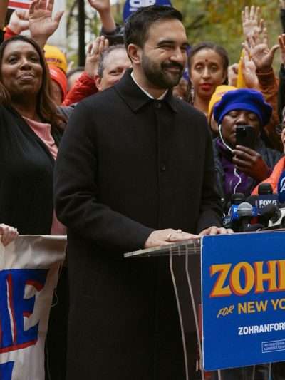 Zohran Mamdani NYC Mayor Black Wool Coat