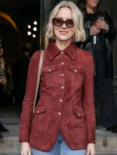 NY Fashion Week Naomi Watts Leather Jacket