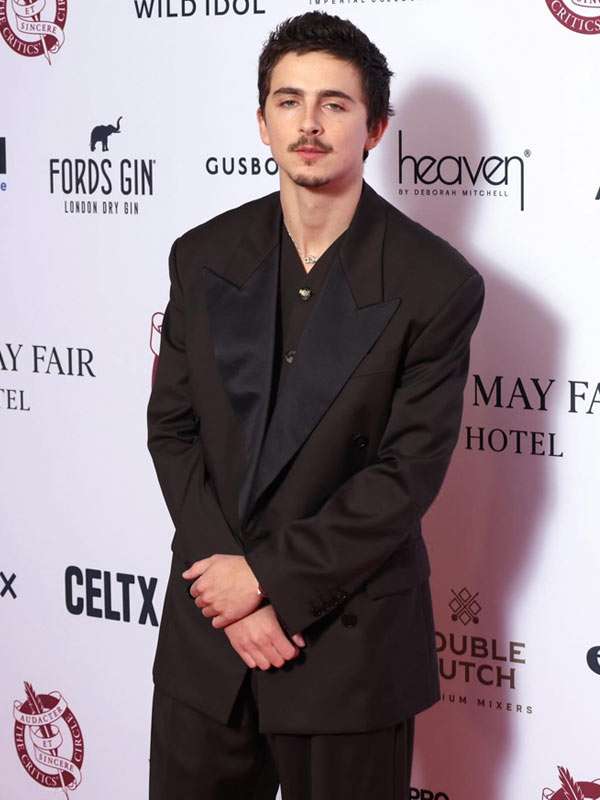 Timothee Chalamet Circle Film Awards Black Blazer