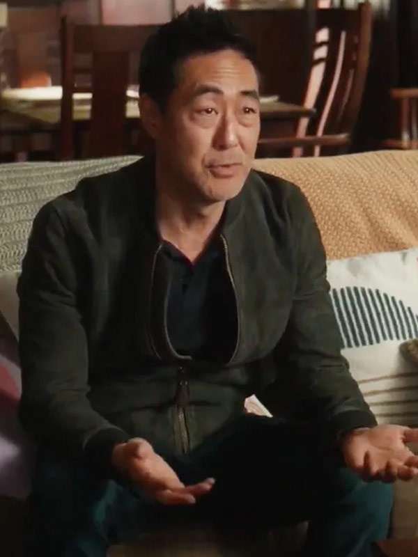 9-1-1 S09 Howie Han Bomber Leather Jacket
