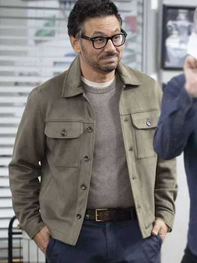 Shifting Gears Keith Rodriguez Green Suede Leather Jacket
