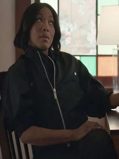 9-1-1 S09 Athena Grant Black Bomber Jacket