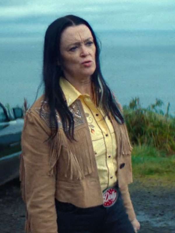 Bronagh Gallagher How to Get to Heaven from Belfast Brown Fringe Jacket