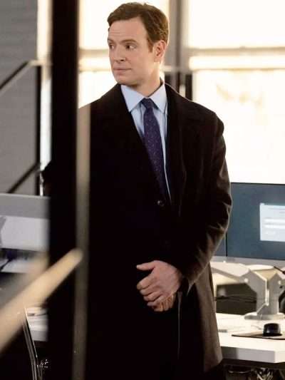 Nick Gehlfuss CIA Black Wool Coat