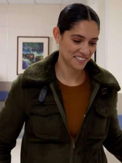 Chicago Fire S14 Miranda Rae Mayo Shearling Jacket