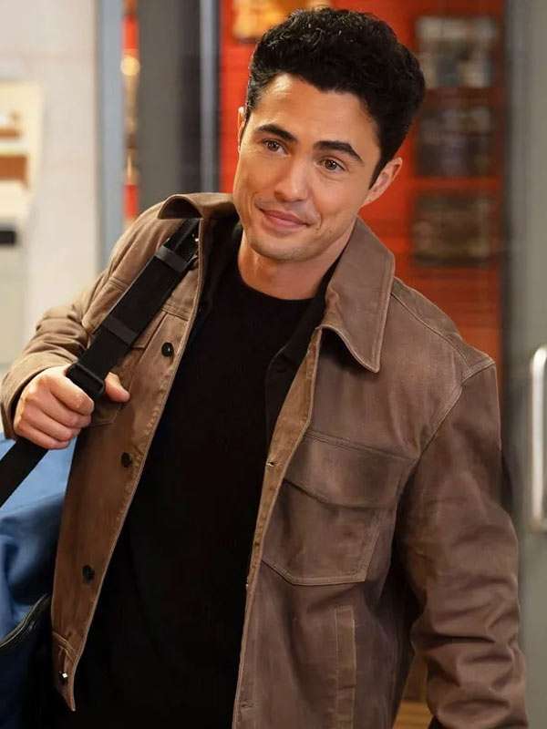 Darren Barnet Chicago Fire Brown Suede Leather Jacket