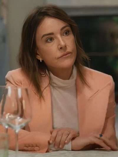 Shrinking S03 Christa Miller Pink Blazer