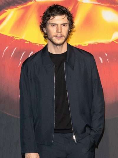 The Beauty 2026 Evan Peters Blue Cotton Jacket