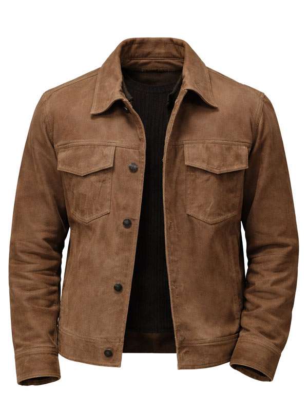 Chicago Fire 2026 Darren Barnet Suede Leather Jacket