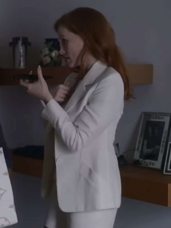 Jessica Chastain Dreams 2026 White Blazer