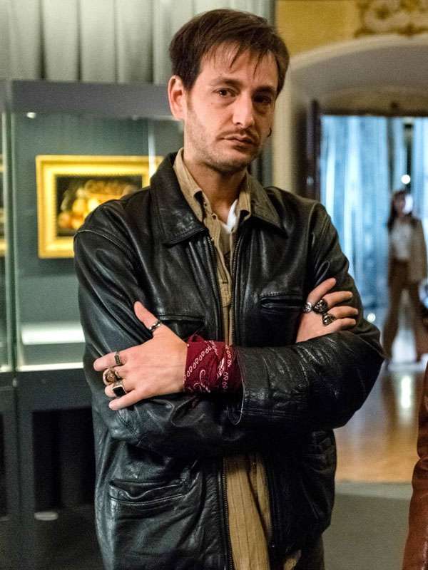 Luca Terracciano Drops of God Black Leather Jacket