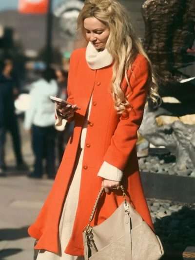 Gia Skova Street Style 2026 Orange Coat