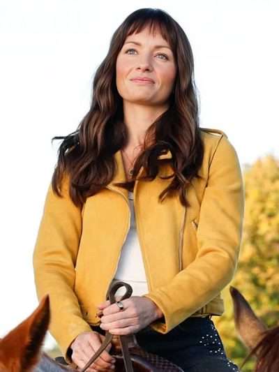 Animal Control 2026 Victoria Sands Yellow Leather Jacket